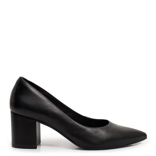 Scarpin Preto Couro