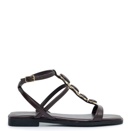 Rasteira Café Esferas Forradas