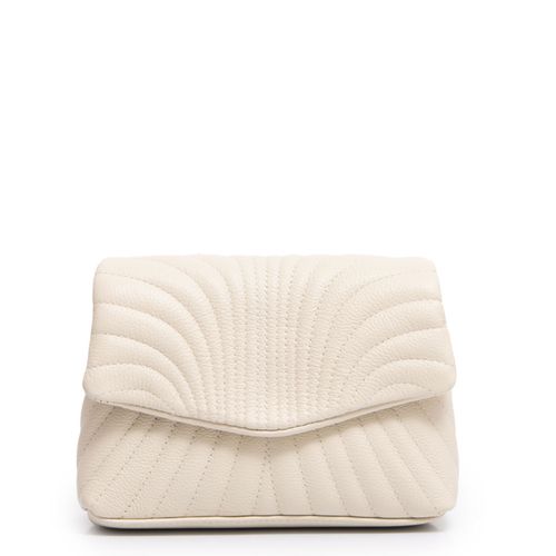 Bolsa Tiracolo Couro Off White