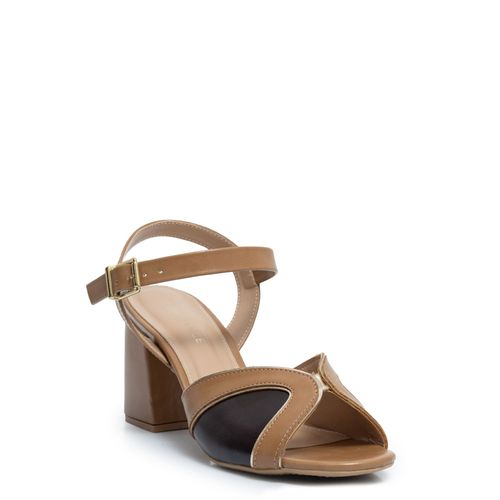 Sandália Caramelo Recortes