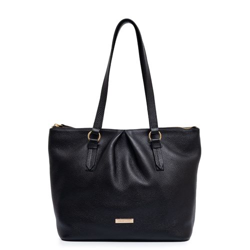 Bolsa Shopping Couro Preto