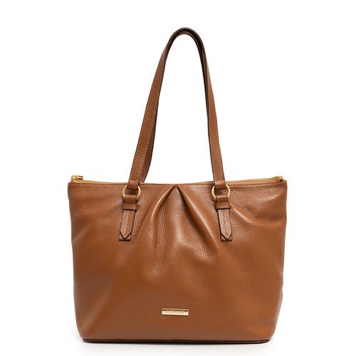 Bolsa Shopping Couro Caramelo