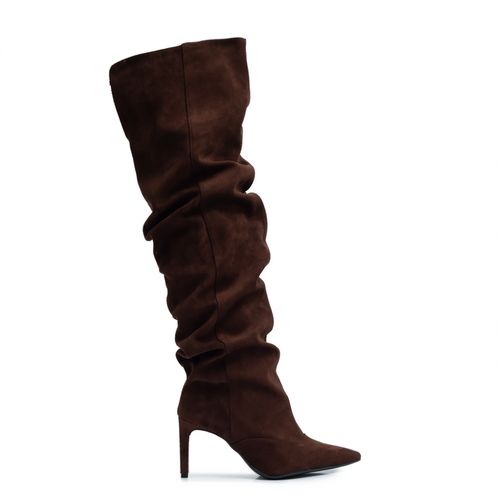 Bota Café Slouchy Cano Longo