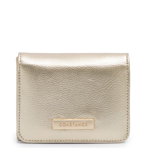 Carteira Couro Dourado