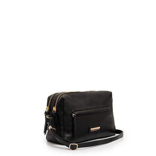 Bolsa Tiracolo Couro Preto