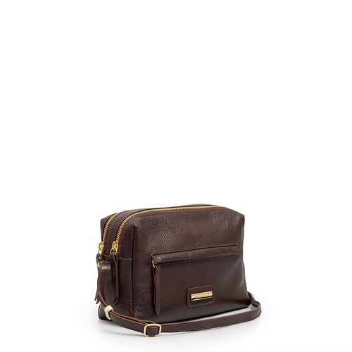 Bolsa Tiracolo Couro Café
