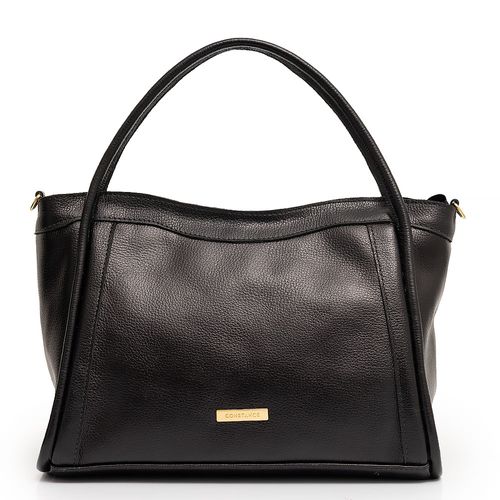 Bolsa Tote Couro Preta