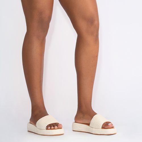 Papete Flatform Off White Texturizado