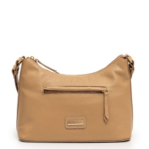 Bolsa Hobo Couro Bege