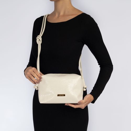 Bolsa Tiracolo Nó Off White