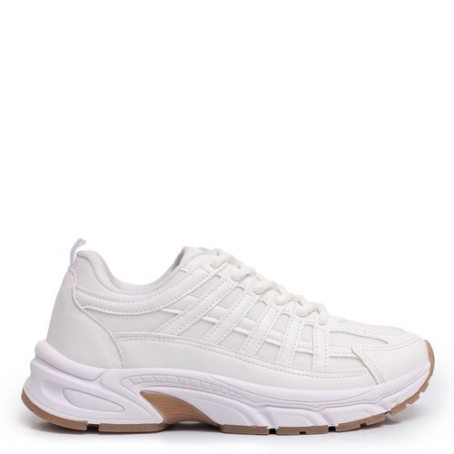 Tênis Jogging Recortes Branco