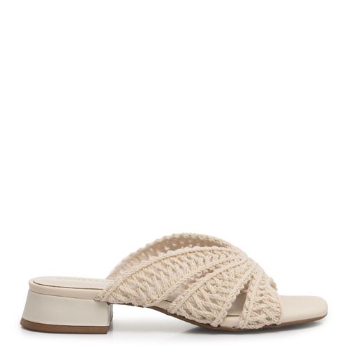 Tamanco Off White Tramado