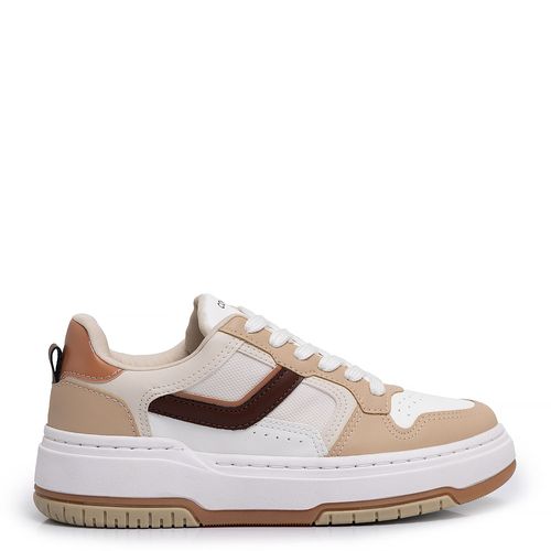 Tênis Recortes Nude