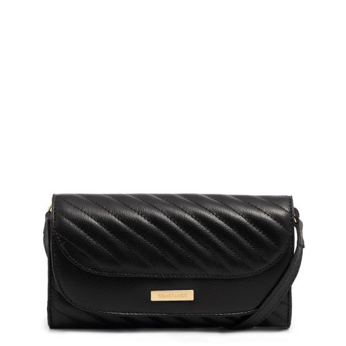 Bolsa Clutch Couro Preta
