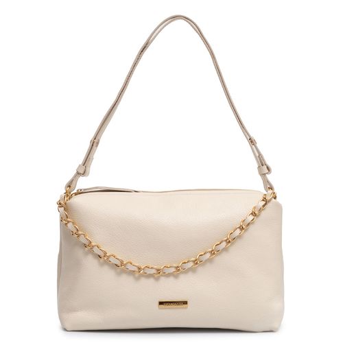 Bolsa Couro Off White Corrente