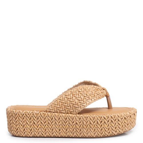 Papete Flatform Palha Bege