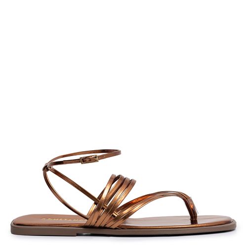 Rasteira Bronze Tiras