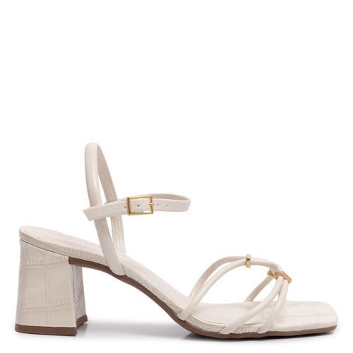 Sandália Off white Passador