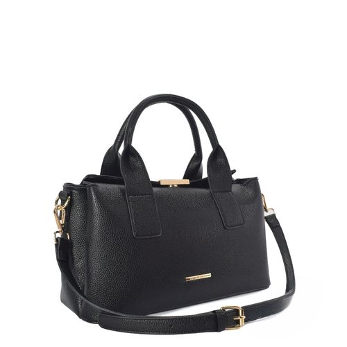 Bolsa de Mão Enfeite Preta