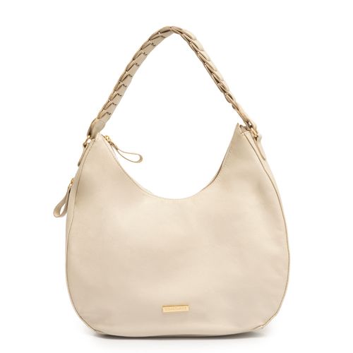 Bolsa Hobo Alça Artesanal Off White