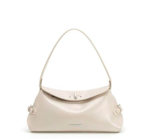 Bolsa de Ombro Fivelas Off White