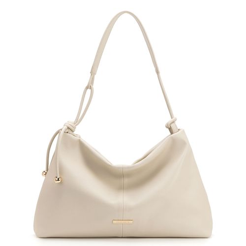 Bolsa Hobo Alça Cordão Off White