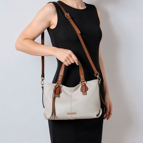 Bolsa Tote Média Off White