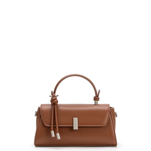 Bolsa Pequena Fecho Retangular Caramelo