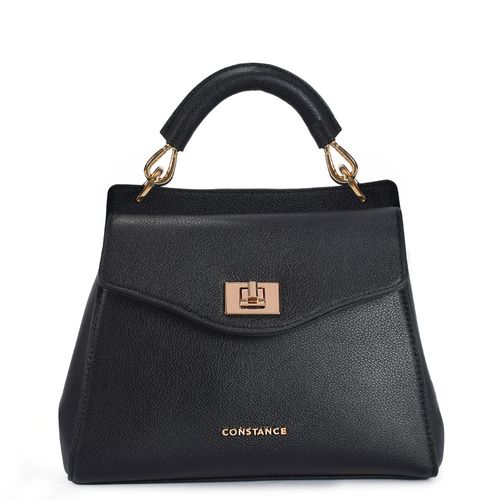 Bolsa Satchel Fecho Torniquete Preta