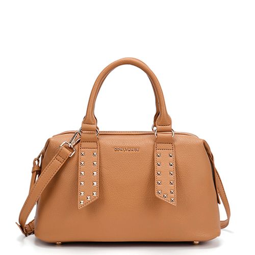 Bolsa Baú Tachas Caramelo