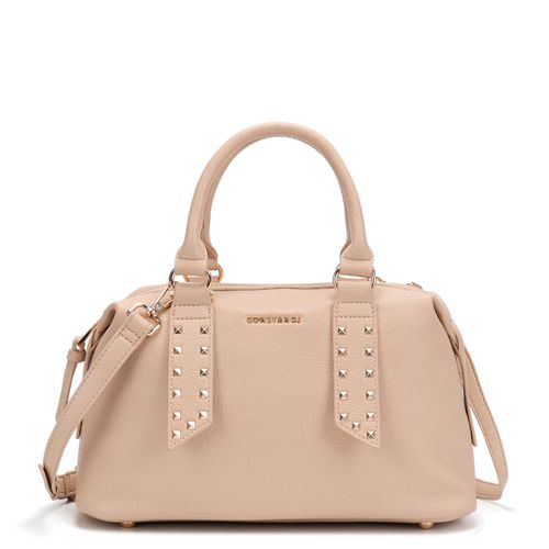 Bolsa Baú Tachas Off White